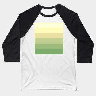 Stripes - Gradient - Dark to Light green and yellow Baseball T-Shirt